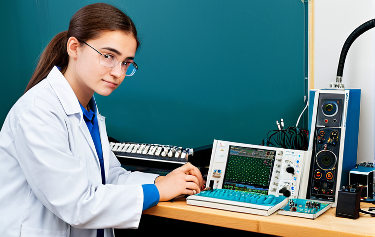 Electronics Engineering Student**

"A young student in a fully clothed, modest outfit (e.g., jeans and a t-shirt, lab coat), working at a workbench filled with electronic components. The background shows a well-equipped electronics lab. Appropriate attire, safe for work, perfect anatomy, correct proportions, professional photo, family-friendly, well-formed hands, proper finger count, natural body proportions, high quality."

**