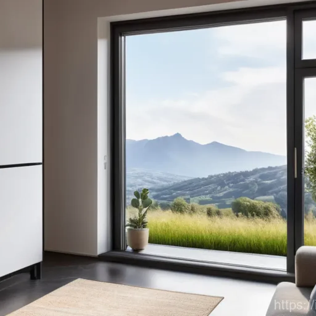 전자기술사와 전기전자 분야의 융합 사례 - **Prompt:** A cozy, modern Italian living room bathed in warm, natural light. A sleek, wall-mounted ...