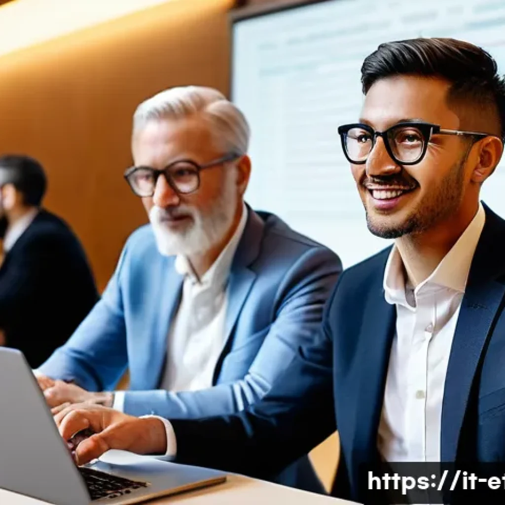 전자기술사와 관련된 기술 세미나 참석법 - **"A vibrant professional development seminar taking place in a modern, well-lit conference center i...