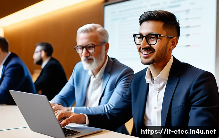 전자기술사와 관련된 기술 세미나 참석법 - **"A vibrant professional development seminar taking place in a modern, well-lit conference center i...