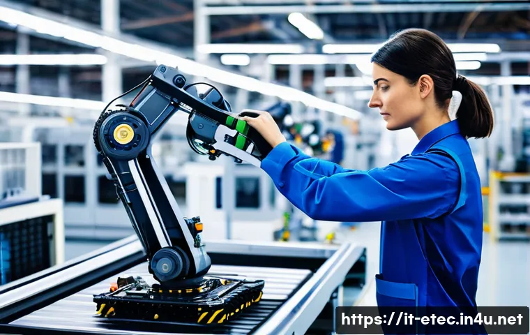 전자기술사와 산업별 최신 기술 트렌드 - **Prompt 1: Collaborative Innovation in an Italian Smart Factory**
"A bright, modern Italian man...