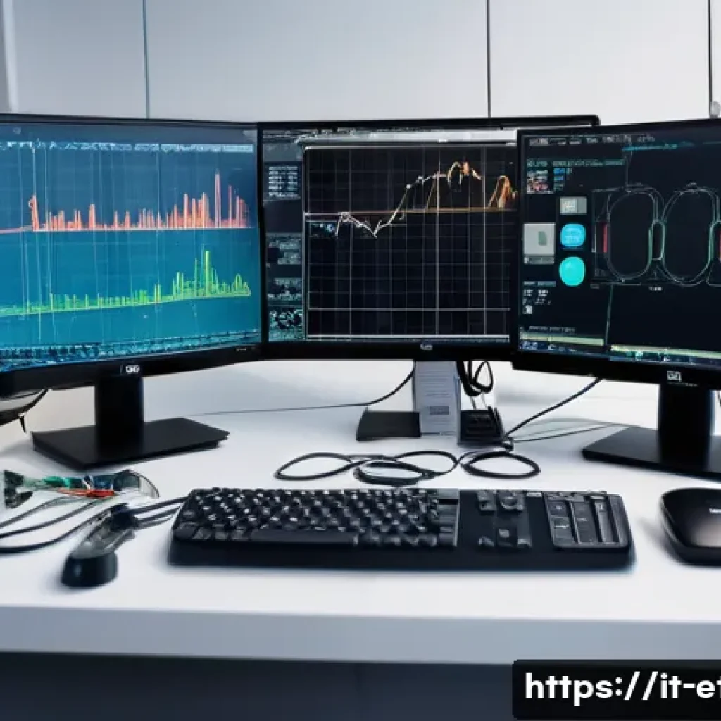 전자기술사와 관련된 최신 이슈 - A modern electronics technician workspace in Italy, featuring a skilled professional wearing casual ...