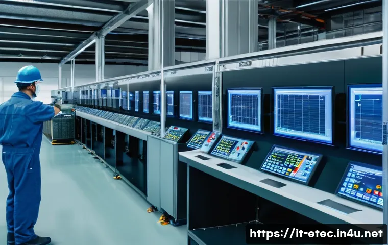 전자기술사와 스마트 팩토리 기술 - A modern Italian manufacturing plant interior showcasing an advanced production line equipped with s...