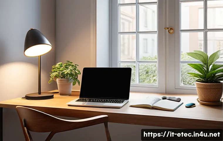 전자기술사와 시험 준비의 심리적 관리 방법 - A serene and organized study room with natural daylight streaming through a large window, showing a ...