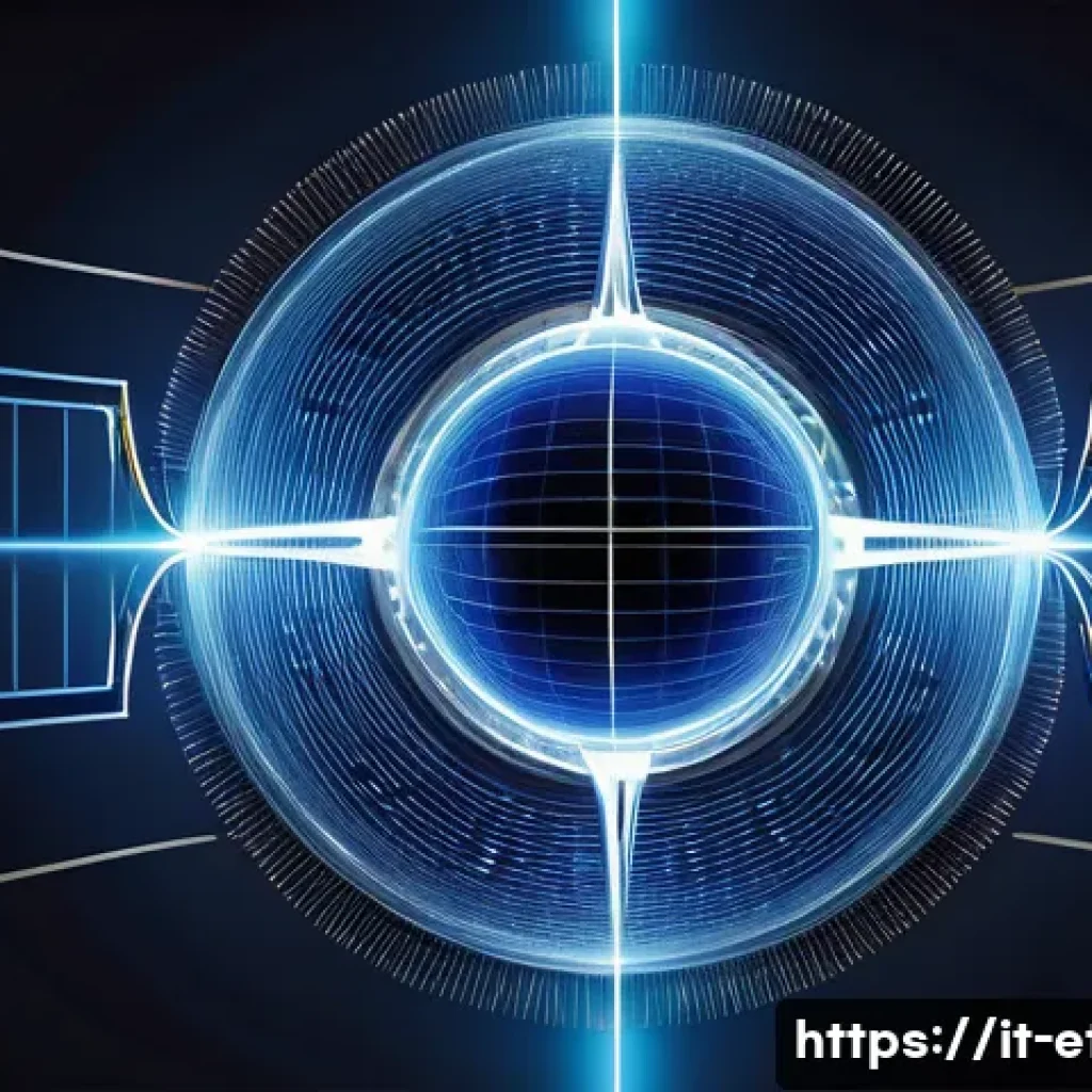 전자기술사 필기시험 전자기학 핵심 개념 - A highly detailed 3D scientific illustration of an electric field around a positive point charge in ...