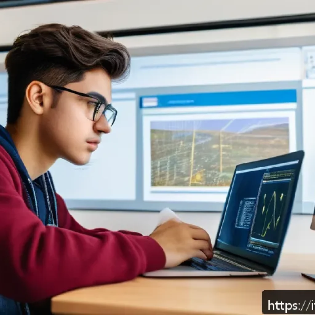 전자기술사와 관련된 모의 시험 활용법 - A focused young Italian engineering student sitting at a modern desk in a cozy study room, wearing c...