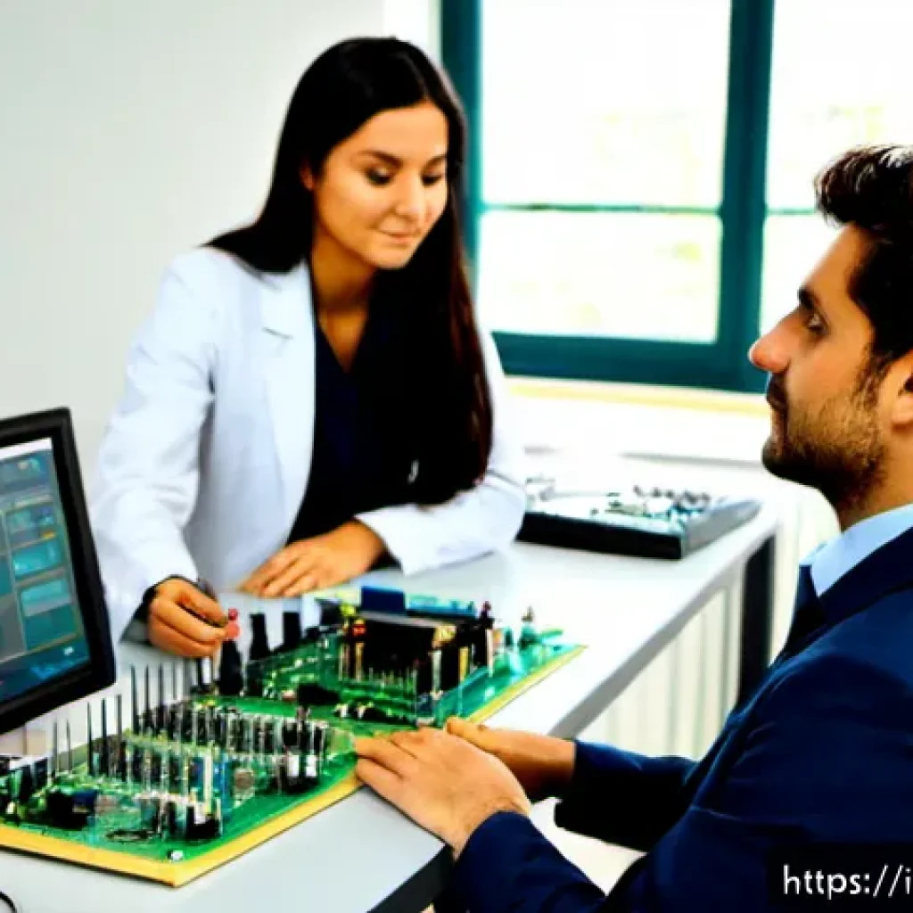 전자기술사 자격증 취득 후 업계 전망 - Photorealistic modern electronics laboratory in Milan, a newly certified Italian electronics enginee...